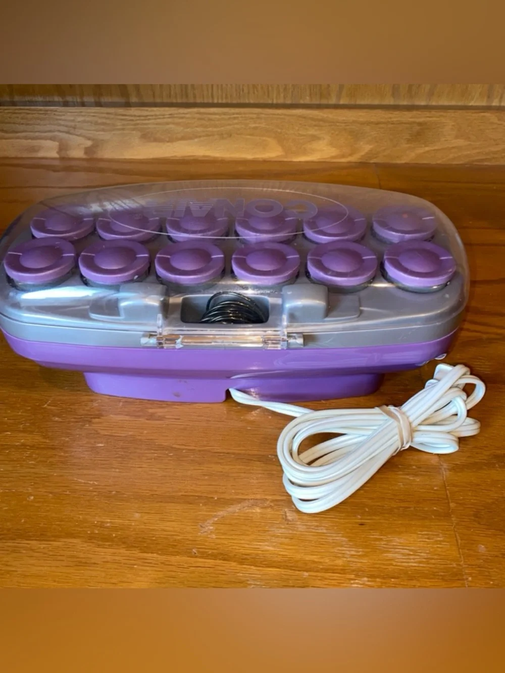 Conair Ion Shine Heated Hot Rollers Curlers 12 Jumbo Rollers & Clips CHV141X